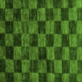 thumbnail image 1 of Ahgly Company Indoor Square Checkered Green Modern Area Rugs, 8' Square, 1 of 4