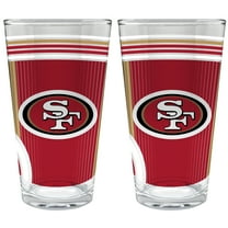 San Francisco 49ers Two-Piece 16oz. Pint Glass Set