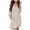 Khaki, variant on Diufon Womens Casual Dresses Lapel Button Long Sleeve Dress Stripe Printed Dress with Pockets