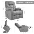 thumbnail image 7 of PAOLFOX Power Lift Recliner Chair with Vibration Massage and Lumbar Heat, 7 of 7