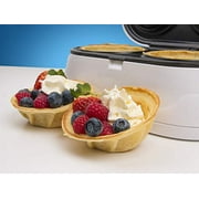 Double Waffle Bowl Maker by StarBlue - White - Make Bowl Shapes Belgian Waffles in Minutes