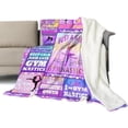 thumbnail image 2 of LHSHID Gymnastics Lovers Blanket Gymnast Gifts for Girls Teens Women Birthday Gifts for Gymnast Warm Cozy Plush Blanket Soft Flannel Fleece Blanket Throw Blankets for Home Couch Sofa 30"x40", 2 of 6