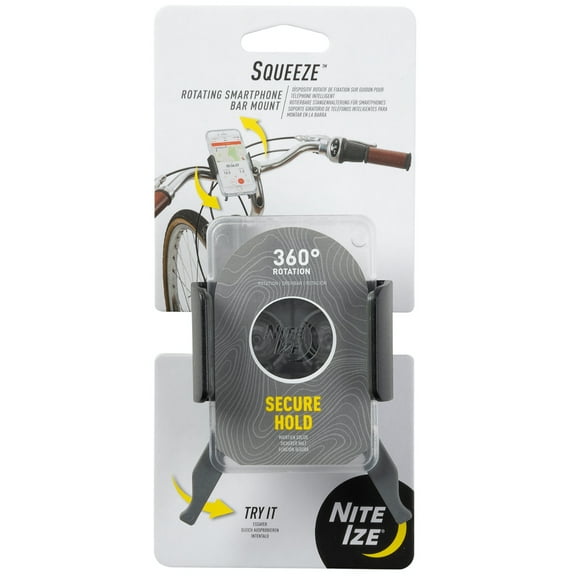 Nite Ize Squeeze Rotating Smartphone Bar Mount - Translucent
