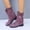 Purple, variant on jsaierl Women Fashion Shoes Retro Western Boots Casual Warm Low Heels Mid-calf Boots
