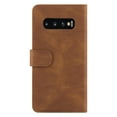 thumbnail image 5 of Allytech Wallet Case for Samsung Galaxy S10 (6.1 inch) ,Shockproof PU Leather Card Pocket Magnetic Clasp Flip Kickstand Card Slots Purse Phone Case Cover,Brown, 5 of 7