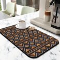 thumbnail image 2 of 2 Pack Washable Rubber Bohemian Vintage Floral Dish Drying Mats for Kitchen Counter Home Large Coffee Bar Pad Accessories and Decor for Utensils Stemware (2pcs 19.5''x12''), 2 of 6