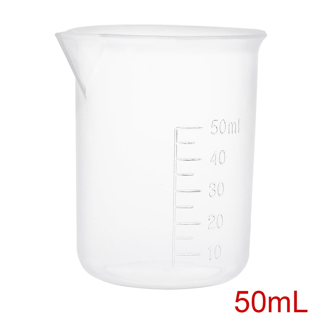 2pcs Measuring Cup Labs PP Graduated Beakers 50ml