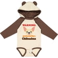 thumbnail image 3 of Inktastic Protected by a Chihuahua Boys or Girls Long Sleeve Baby Bodysuit, 3 of 5