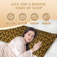 thumbnail image 3 of KLL Beautiful Sunflower Pattern Long Body Pillow Cover,20x60 Body Pillow Cases,Soft Brushed Microfiber Invisible Zipper Design-Pillow core not included, 3 of 7