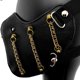 thumbnail image 3 of Máscara de cuero gótica Retro Steampunk para hombres y mujeres, máscara de engranajes para Cosplay de Halloween, máscara de media cara hecha en el interior, 3 of 5