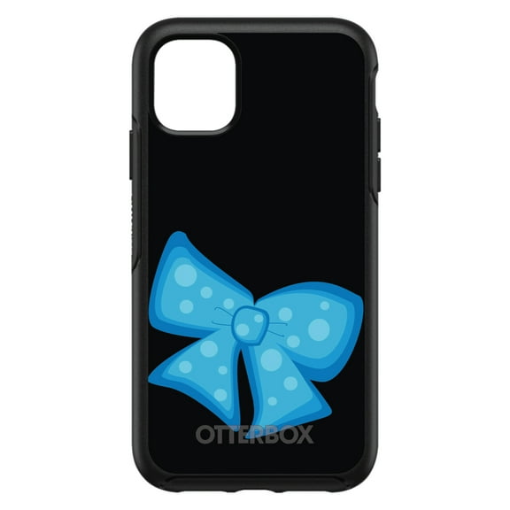 DistinctInk OtterBox Symmetry Custom Case for Apple iPhone 15 (6.1" Screen) - Cartoon Bows / Ribbons - Slim Profile Design