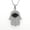 Hamsa Pendant - 15mm x 19mm, variant on Hamsa Evil Eye Pendant 12mm x 19mm Sterling Silver and Pure Brilliance CZ w/ Chain
