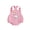 Pink, variant on Newborn Baby Girl Summer Clothes Duck Outfit Bubble Romper Overalls Duck Print Sleeveless Suspender Jumpsuit Bodysuit Playsuit