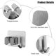 thumbnail image 3 of Soporte para fregona de acero inoxidable autoadhesivo para montaje en pared, soporte para utensilios de escoba con ganchos para el hogar, cocina, baño, garaje, jardín, paquete de 4 Adepaton LL-1743, 3 of 7
