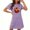 (Fasion 40)Purple, variant on WXLWZYWL Women's Halloween Holiday Dress Large Size Short Sleeve Round Neck Nightdress Printed Design Ahead The Chest