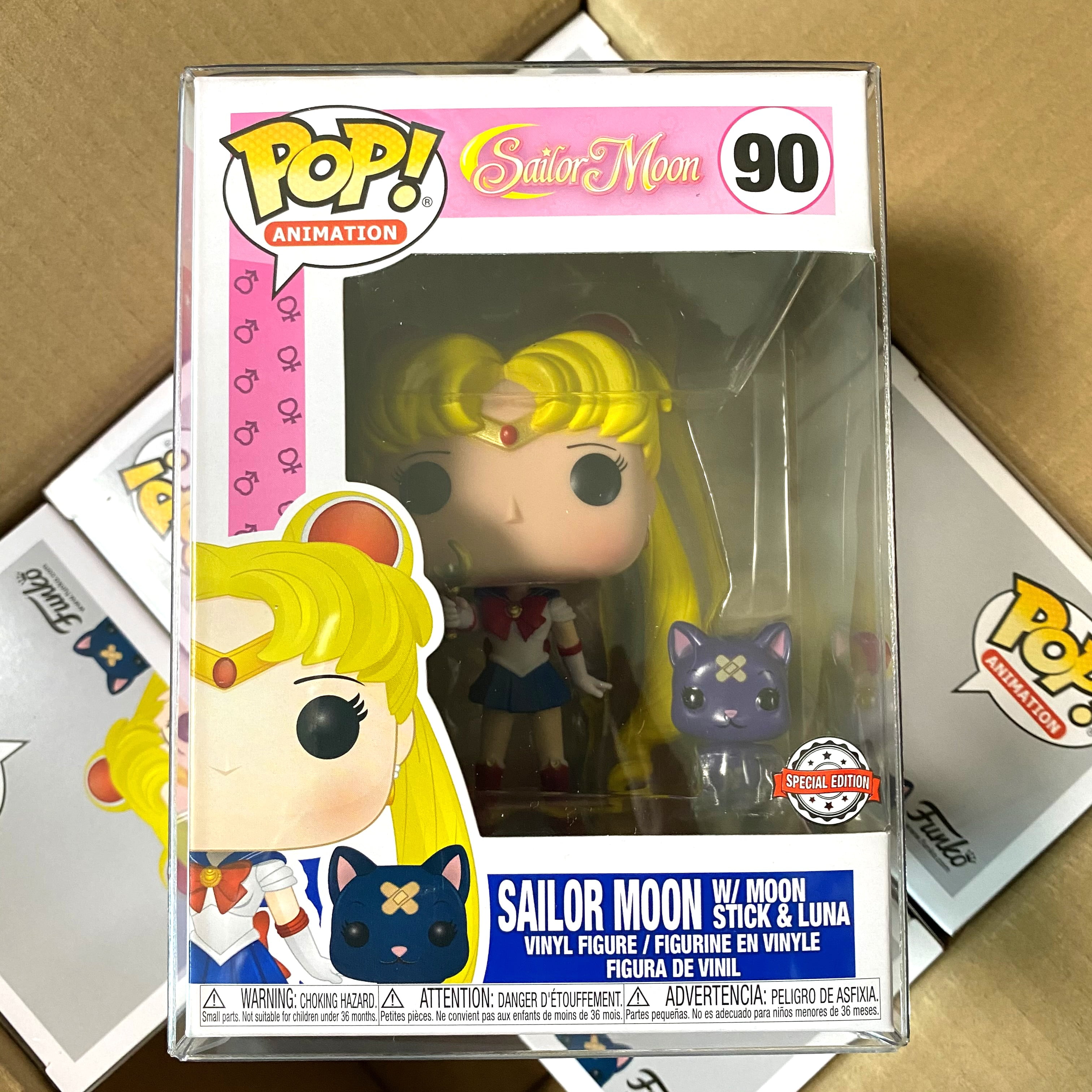 Details about   Funko POP！Exclusive Sailor Moon Rare SAILOR MOON&LUNA #298With protective shell 