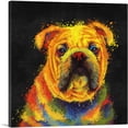 thumbnail image 1 of ARTCANVAS English Bulldog English Dog Canvas Art Print - Size: 26" x 26" (1.50" Deep), 1 of 9