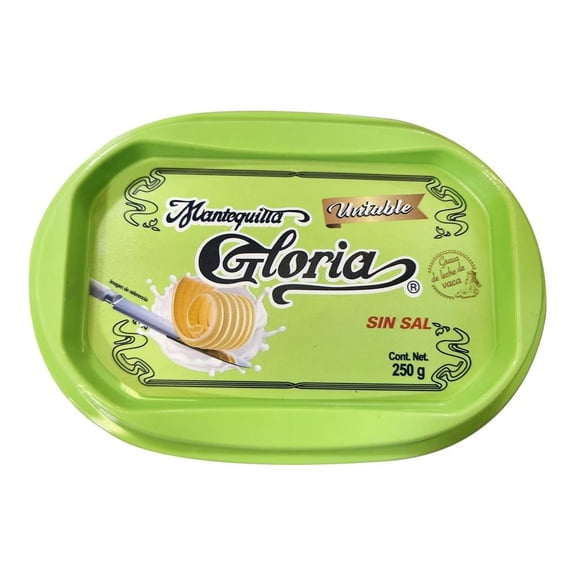 Mantequilla Gloria   sin sal untable 250 g