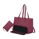 thumbnail image 2 of Bolsa de para mujer bolso de computadora acolchado para viajes de oficina de collage casual Rojo, 2 of 8