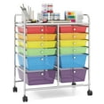thumbnail image 1 of Patiojoy 12-Drawers Rolling Storage Cart with Organizer Top Multi Color, 1 of 9