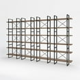 thumbnail image 3 of Davee Brown Walnut Color 6 Tiers Display and Storage Room Divider Bookcase, 3 of 3