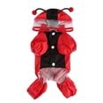 thumbnail image 7 of Cute Ladybug Waterproof Dog Raincoats with Hood for Small Medium Dogs with Leash D-Ring Lightweight Pet Rain Jacket Puppy Poncho Chihuahua Clothes Red, 7 of 7