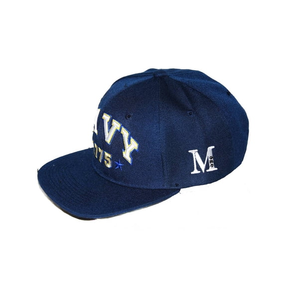Officially Licensed United States Navy 1775 Snapback Adjustable Hat Navy