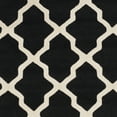 thumbnail image 6 of SAFAVIEH Cambridge Liam Geometric Wool Area Rug, Black/Ivory, 4' x 6', 6 of 7
