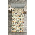 thumbnail image 3 of Ambesonne Colorful Quilted Bedspread Set 2 Pcs, French Wine Macarons, Twin Size, Multicolor, 3 of 3