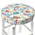 thumbnail image 3 of Disketp Stamp Stool Covers Round, Super Soft Round Bar Stool Cushion Covers Seat Cushion - 13 inch, 3 of 7