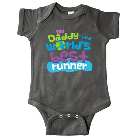 Daddy Worlds Best Runner Infant Creeper (Best Gifts For Runners Under $50)