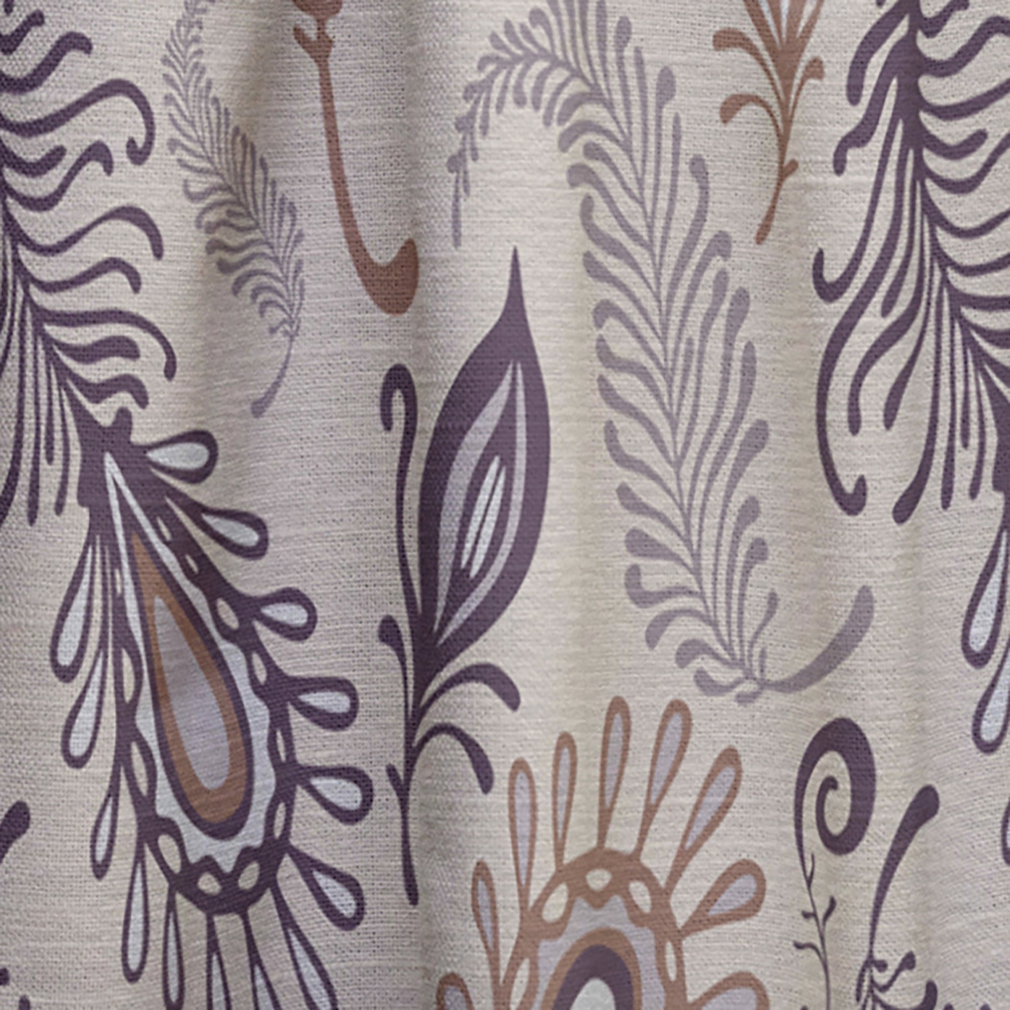 Designart 'Different Feather Pattern' Southwestern Curtain Panel