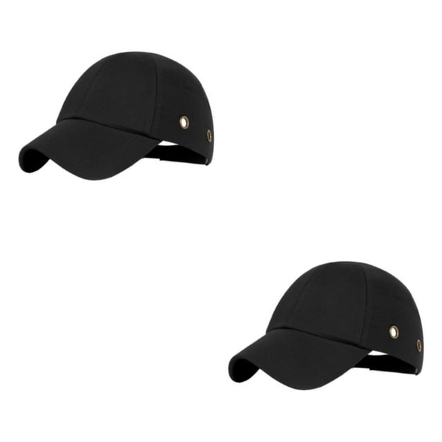 Thinsony Wide Application Baseball Hat Fashionable Adjustable Fit Multi-colors Baseball Bump Caps Gifts black 2Set