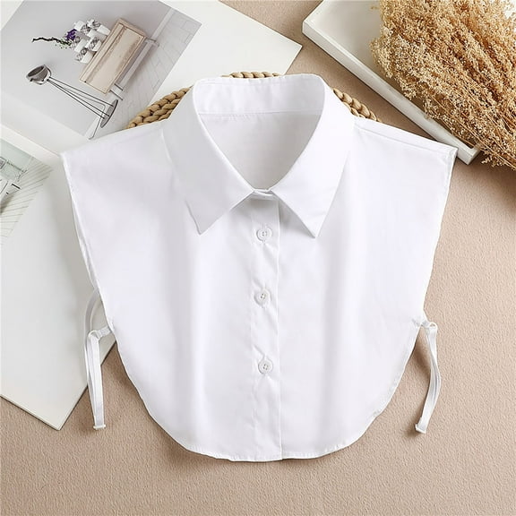 Women's Jacket Short Shirt Collar Decorative Crew Neck Shirt False Collar Colla Shirt Attachment Small Dressy Women Shirts Toddler Colla Blouse Button up Undershirt Women Colla Shirts for Women Blouse