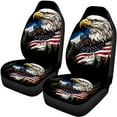 thumbnail image 6 of KUIFORTI Eagle Forest Car Seat Covers Full Set Front and Rear Split Bench for Cars Easy to Install Cover Set Accessories Elastic Fabrics Auto Trucks Van SUV, 6 of 7