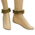 thumbnail image 3 of Banithani Handmade Goldtone Ghungroo Anklet Belly Dance Traditional Indian Jewellery, 3 of 4