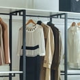 thumbnail image 3 of Newboti Furniture Fiona White Freestanding Walk in Wood Closet System with Metal Frame 17206, 3 of 7