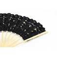thumbnail image 3 of Fennco Styles Handmade Crochet Cotton Lace with Tassels Wedding Bridal Decoration Hand Folding Fan, 3 of 13