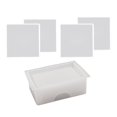 thumbnail image 1 of para posavasos de resina de silicona de 9 cm con soporte para posavasos de resina de bricolaje, resistente a la elaboración frecuente, res Cuadrado Gloria moldes artesanales, 1 of 9