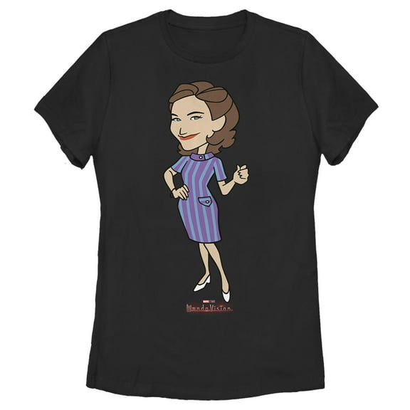 Women's Marvel WandaVision Agatha Harkness Graphic Tee Black Medium