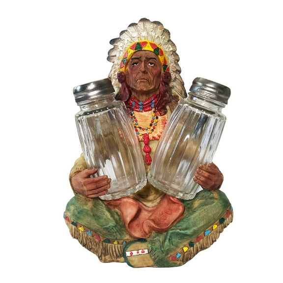 Decorative Chief Salt & Pepper Shaker Set