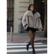 thumbnail image 1 of Chaqueta de cuello esponjoso con bolsillo de piel falsa para mujer, abrigo grueso y cálido de manga larga para mujer, prendas de vestir exteriores de felpa para mujer 2024, 1 of 5
