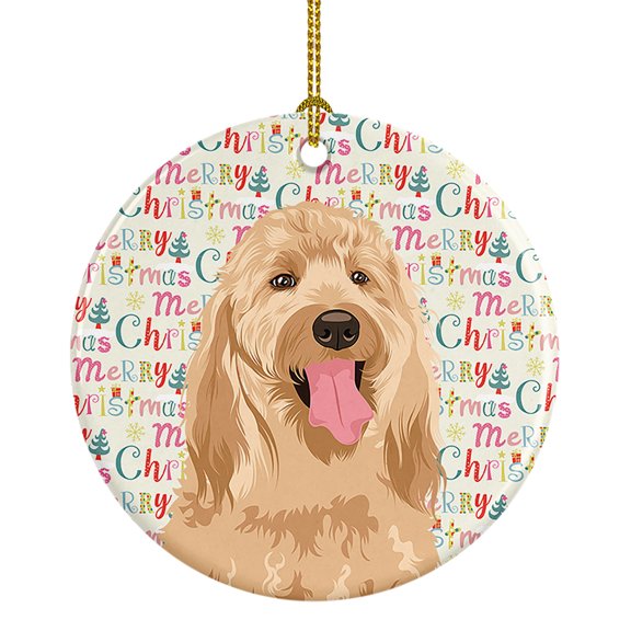 Doodle Fawn #3 Christmas Ceramic Ornament 2.8 in x 2.8 in