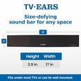thumbnail image 3 of TV · Barra de sonido EARS para TV, clarificación de voz, parlantes de televisión de largo alcance, barra de sonido de 17" para mejorar el diálogo en espectadores con discapacidad auditiva, funciona co, 3 of 5