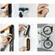 thumbnail image 5 of Colgador de pared vertical para bicicletas Operación simple Práctico estante para almacenamiento de bicicletas Soporte de pared para bicicletas para garajes Negro Naranja Jadeshay A, 5 of 8