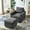 Grey, variant on Corduroy Material Couch - Sturdy Construction - Living Area - Durable Furniture