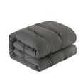 thumbnail image 3 of Sharper Image 9-Piece Grey Down Alternative Pintuck Bed in a Bag Set, Queen, 3 of 13
