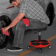 thumbnail image 6 of Magshion Heavy-Duty Mechanic's Roller Seat Adjustable Height Rolling Stool with 4 Swivel Wheels and Tool Tray Storage, Red, 6 of 12