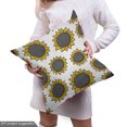 thumbnail image 4 of Ambesonne Sunflower Fabric by the Yard Upholstery, Simple Hand Drawn, 5 Yards, Grey Earth Yellow, 4 of 4