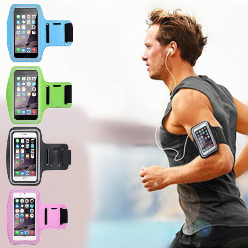5 7inch Mobile Phone Armband Outdoor Sports Smartphone Holder Gym Running Phone Bag Arm Band Cases For Samsung For IPhone Holder pink 5.5 6 inch Walmart